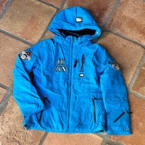 BOGNER KIDS Cerulean Blue Insulated Girls Ski Jacket Size L 140 - 146cm …